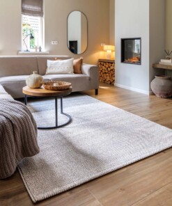 Teppich Kurzflor - Loom Silber - sfeer