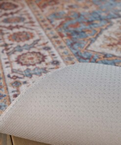 Outdoor Teppich Vintage - Valenca Brio Beige/Hellblau - close up, thumbnail