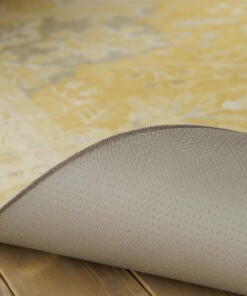 Outdoor Teppich Vintage - Valenca Luna Gelb - close up, thumbnail