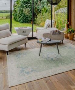 Outdoor Teppich Vintage - Valenca Luna Hellgrün - sfeer