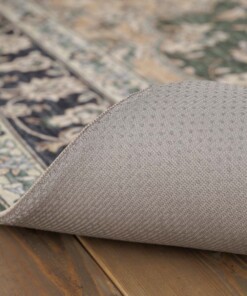 Outdoor Teppich Quadratisch Vintage - Valenca Nova Dunkelgrün - close up, thumbnail