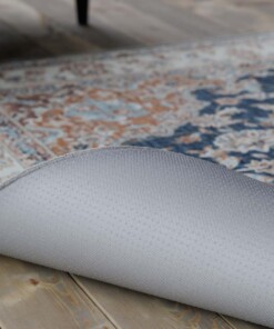 Outdoor Teppich Vintage - Valenca Nova Gold/Blau - close up, thumbnail