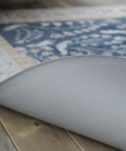 Outdoor Teppich Vintage - Valenca Sera Dunkelblau - close up, thumbnail