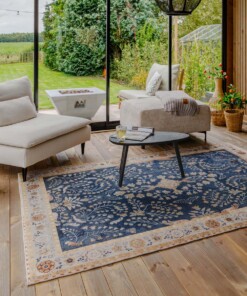 Outdoor Teppich Vintage - Valenca Sera Dunkelblau - sfeer, thumbnail