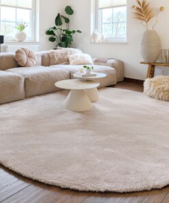 Waschbarer Teppich Rund - Clean Prestige Beige - sfeer