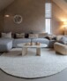 Runder Wollteppich - Silvull Beige - sfeer, thumbnail