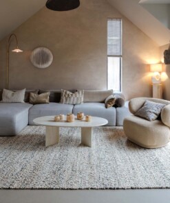 Wollteppich - Bergull Elfenbein/Grau - sfeer