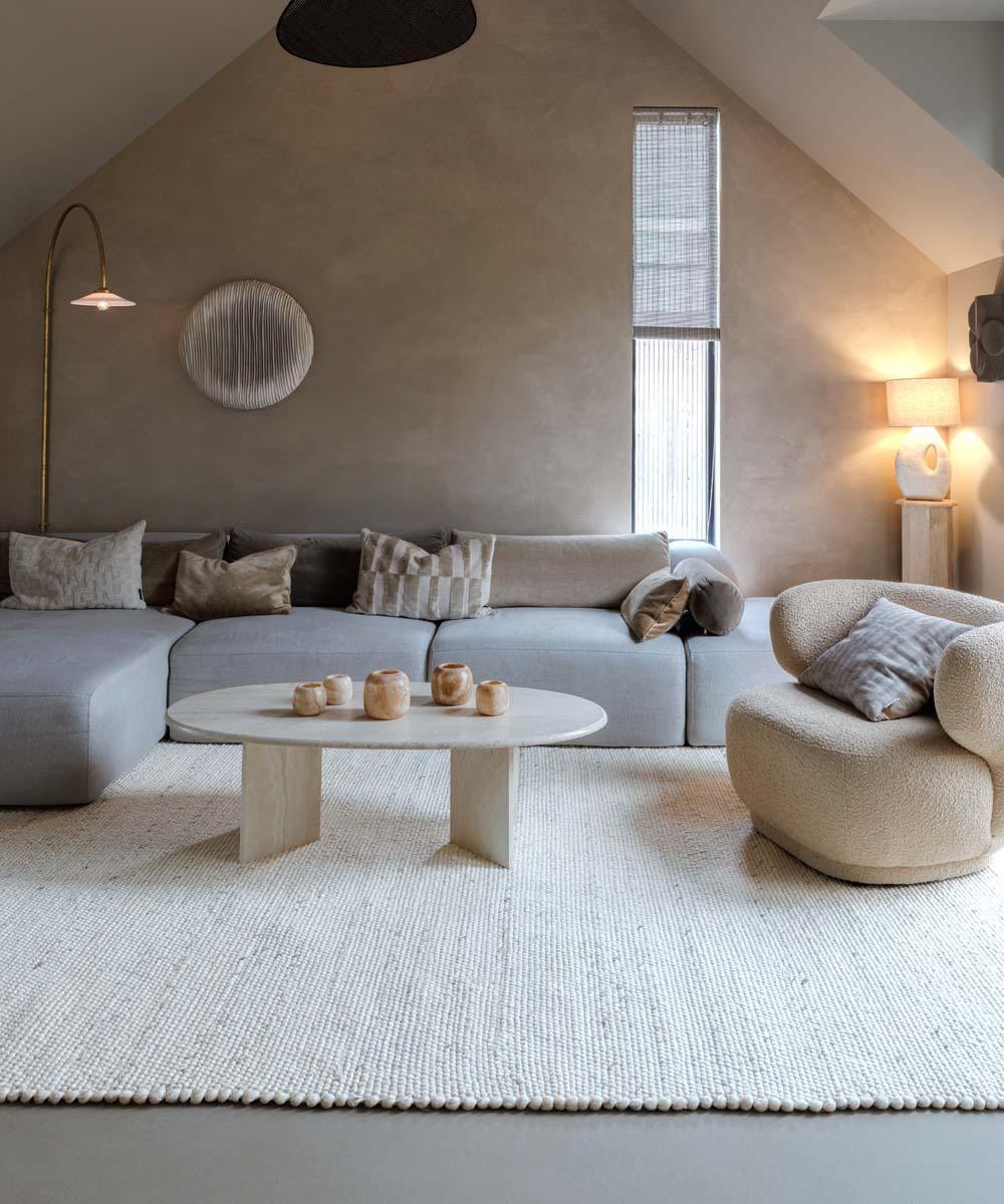 Wollteppich - Silvull Elfenbein - sfeer Wollteppich - Silvull Elfenbein - sfeer