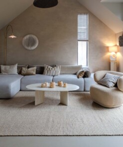 Wollteppich - Strim Beige - sfeer