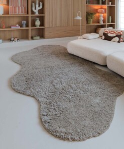 Organischer Teppich - Tjørne Swell Taupe - sfeer
