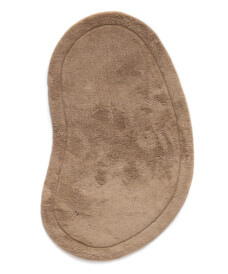 Badematte organische form - Lunja Pebble Beige - overzicht, thumbnail