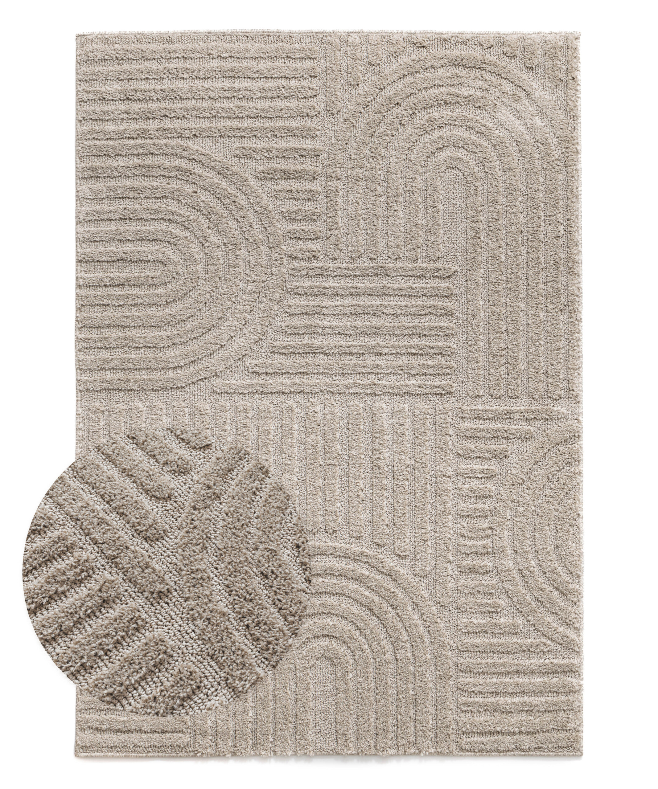 Teppich Skandinavisch - Arc Bend Beige - overzicht Teppich Skandinavisch - Arc Bend Beige - overzicht