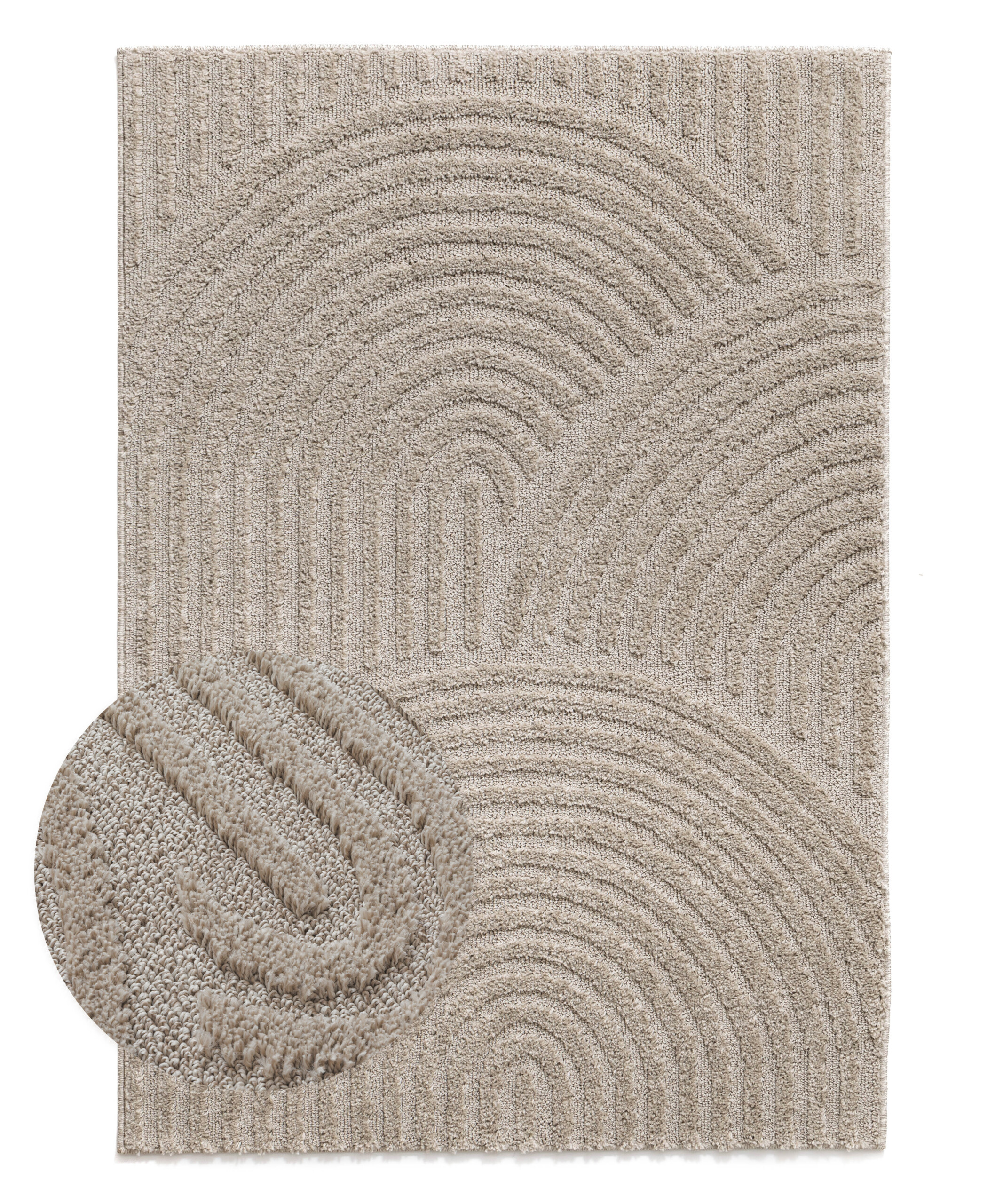 Teppich Skandinavisch - Arc Curve Beige - overzicht Teppich Skandinavisch - Arc Curve Beige - overzicht