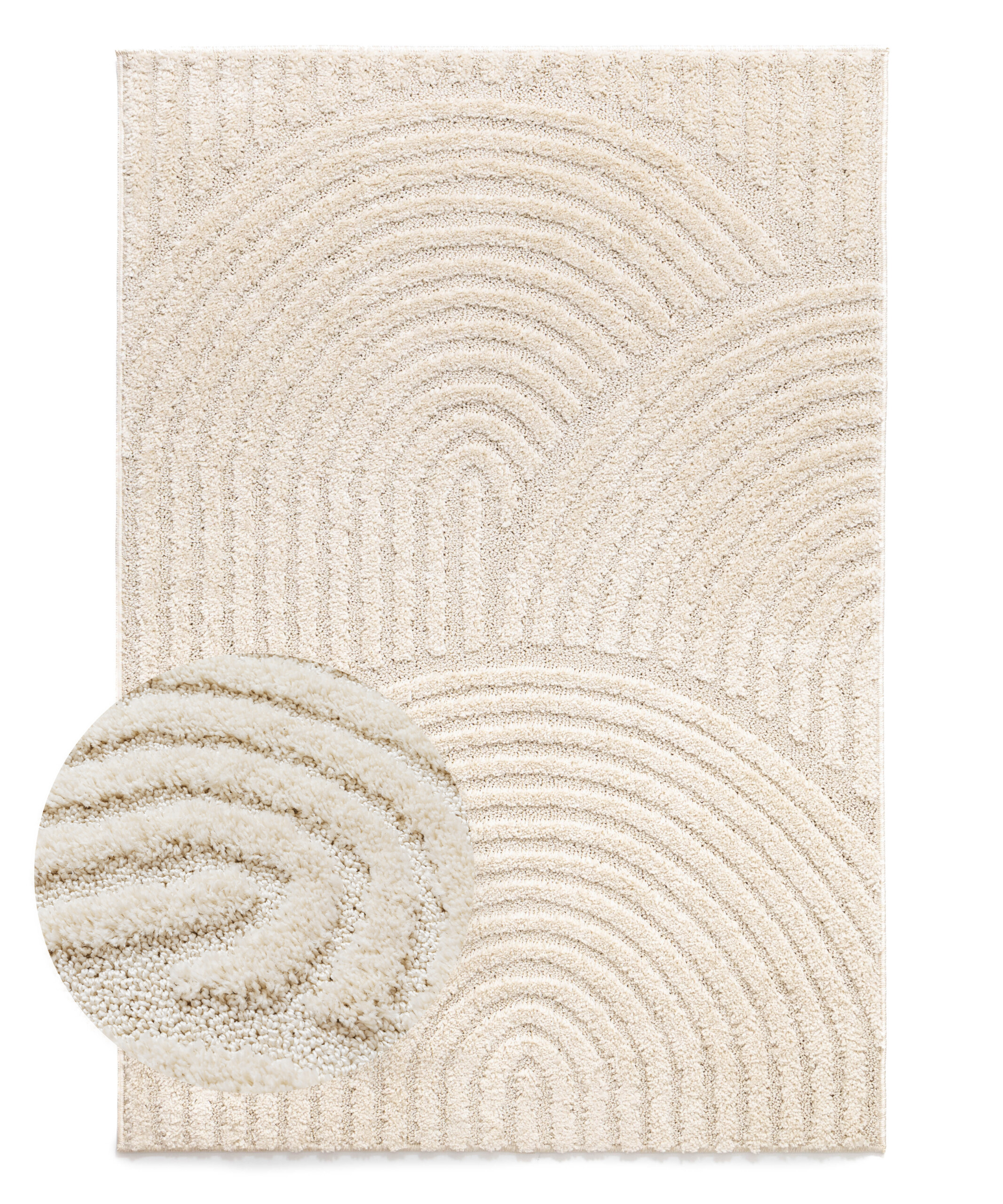 Teppich Skandinavisch - Arc Curve Creme - overzicht Teppich Skandinavisch - Arc Curve Creme - overzicht