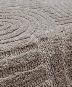 Teppich Skandinavisch - Arc Bend Beige - close up, thumbnail Teppich Skandinavisch - Arc Bend Beige - close up, thumbnail