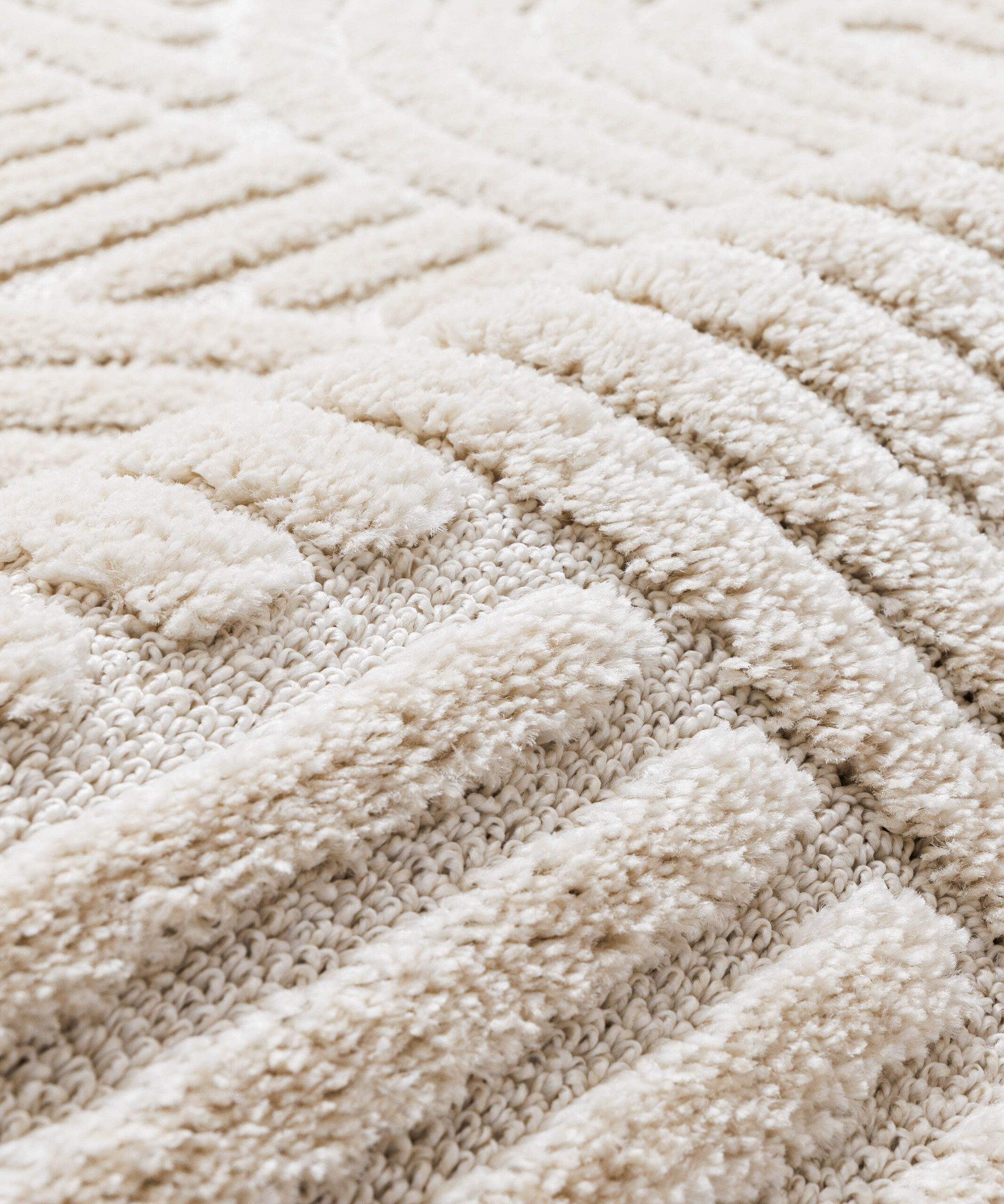 Teppich Skandinavisch - Arc Bend Creme Teppich Skandinavisch - Arc Bend Creme