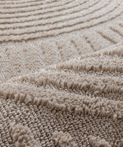 Teppich Skandinavisch - Arc Curve Beige - close up, thumbnail Teppich Skandinavisch - Arc Curve Beige - close up, thumbnail
