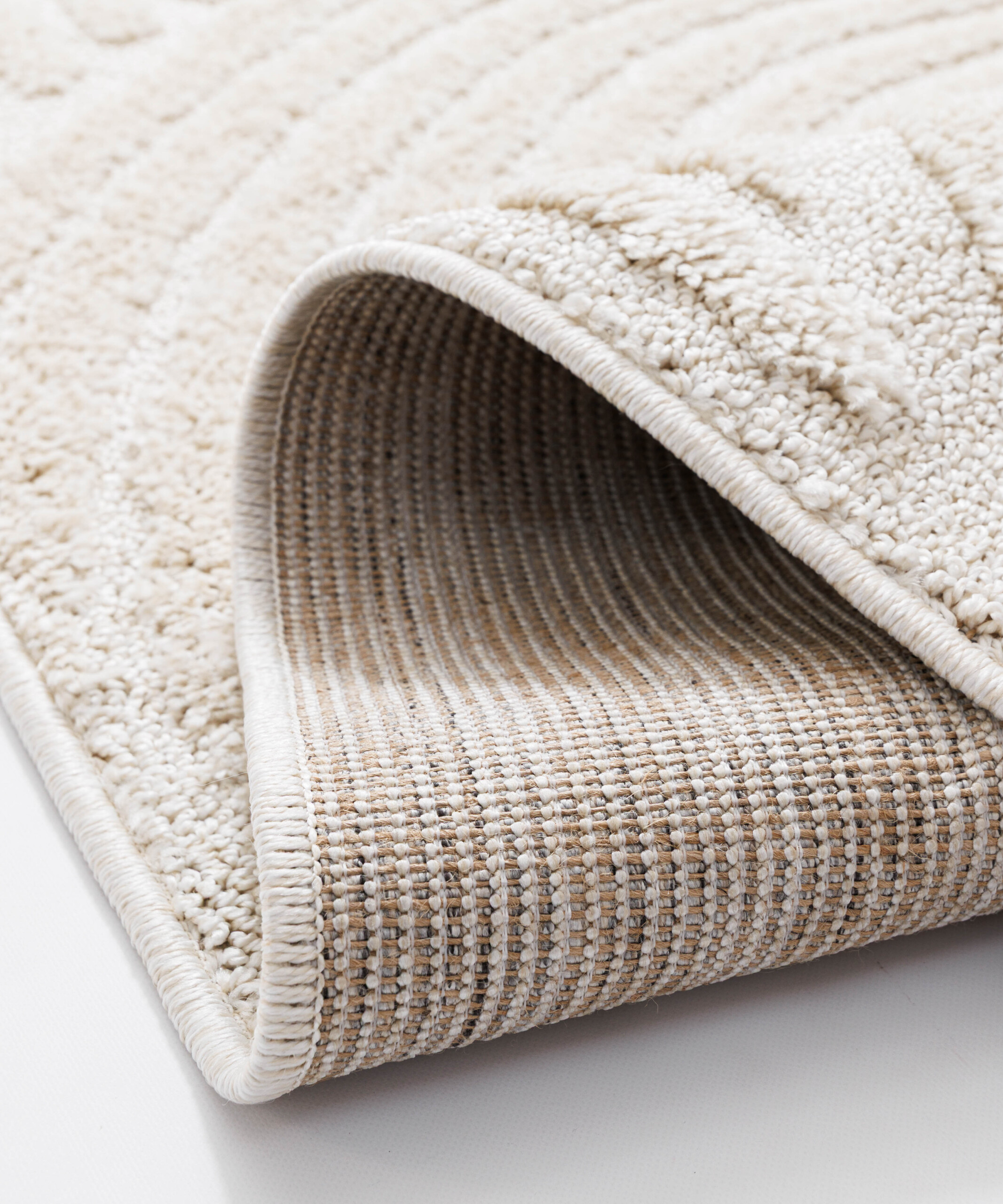 Teppich Skandinavisch - Arc Curve Creme - close up Teppich Skandinavisch - Arc Curve Creme - close up