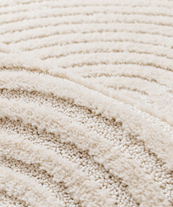 Teppich Skandinavisch - Arc Curve Creme - close up, thumbnail Teppich Skandinavisch - Arc Curve Creme - close up, thumbnail