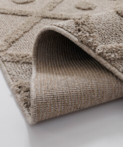 Teppich Skandinavisch - Arc Diamond Beige - close up, thumbnail