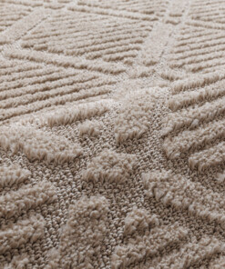 Teppich Skandinavisch - Arc Gem Beige - close up, thumbnail