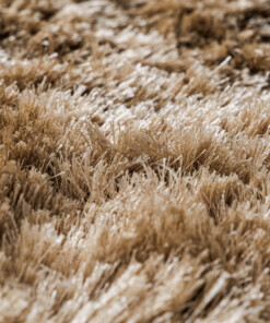Runder Samtteppich - Auréa Beige - close up, thumbnail