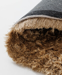 Runder Samtteppich - Auréa Beige - close up, thumbnail