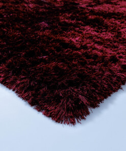 Samtteppich - Auréa Bordeauxrot - close up, thumbnail
