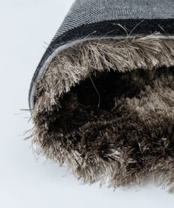 Samtteppich - Auréa Taupe - close up, thumbnail