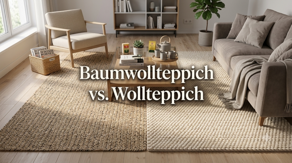 baumwollteppich vs wollteppich