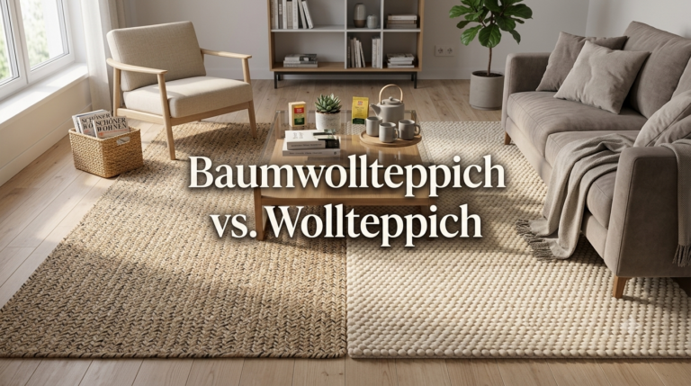 baumwollteppich vs wollteppich