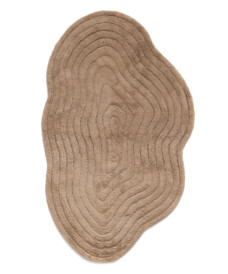 Badematte organische form - Stille Beige - overzicht, thumbnail