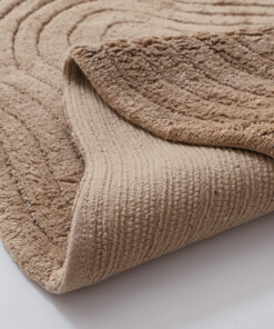 Organische Badematte - Stille Beige - close up, thumbnail
