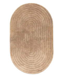 Ovale Badematte - Stille Beige - overzicht Ovale Badematte - Stille Beige - overzicht
