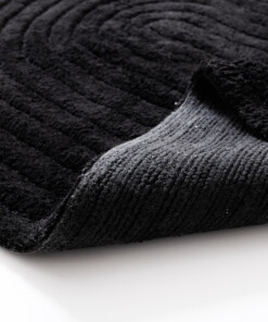 Ovale Badematte - Stille Schwarz - close up, thumbnail