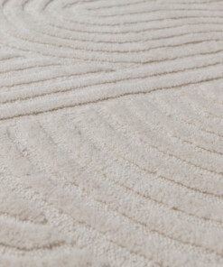 Organisches Design Teppich - Balans Elfenbein - close up, thumbnail Organisches Design Teppich - Balans Elfenbein - close up, thumbnail