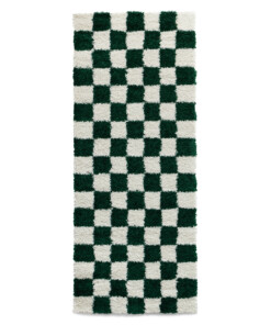 Schachbrett Läufer - Check Elfenbein/Jade - overzicht