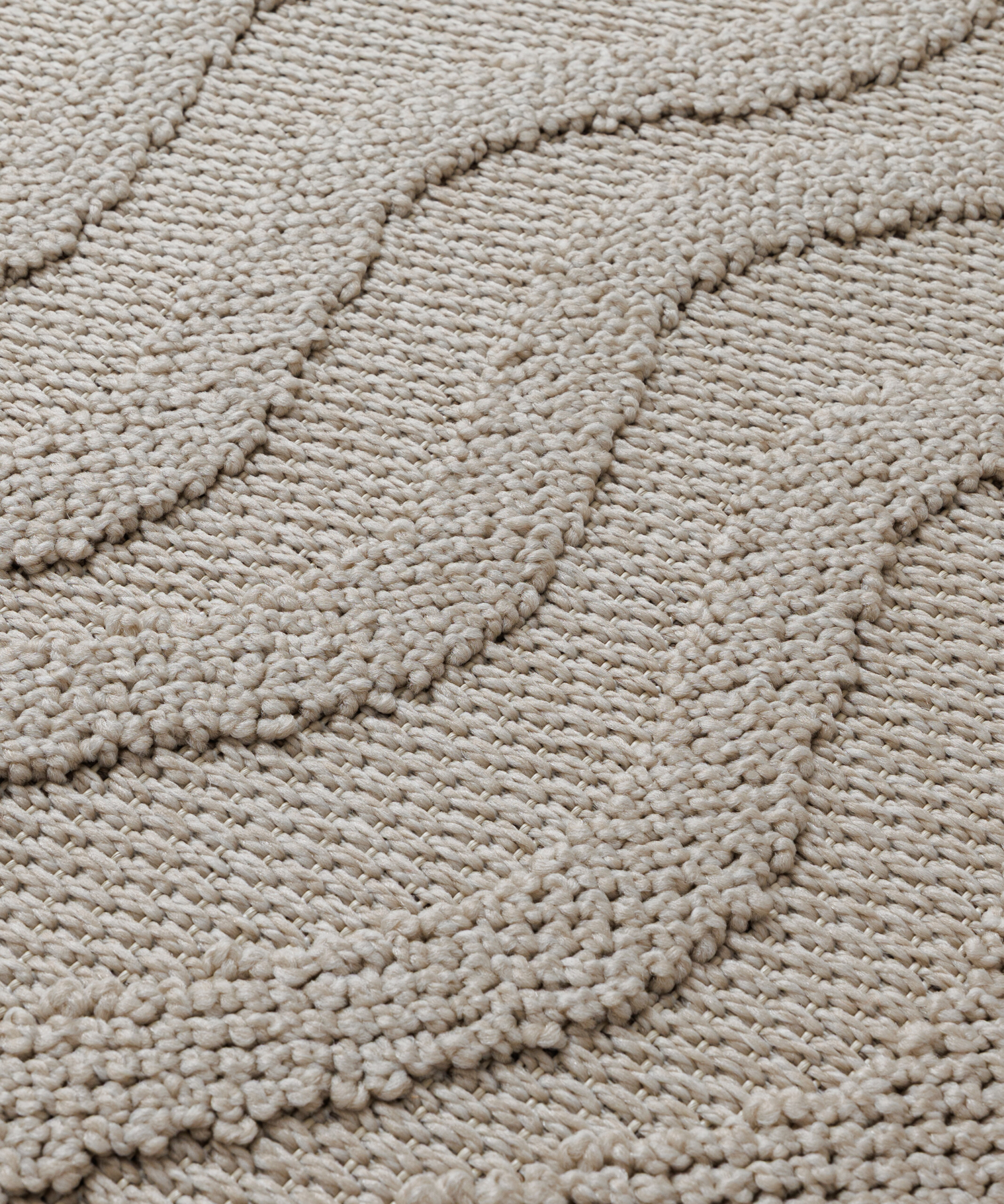 Outdoor Teppich - Dunor Ripple Beige - close up Outdoor Teppich - Dunor Ripple Beige - close up