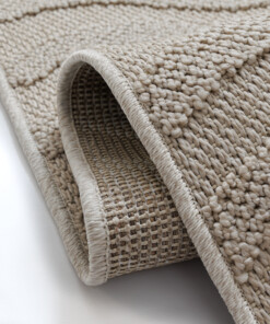 Outdoor Teppich - Dunor Ripple Beige - close up