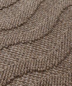 Outdoor Teppich - Dunor Ripple Braun - close up, thumbnail Outdoor Teppich - Dunor Ripple Braun - close up, thumbnail
