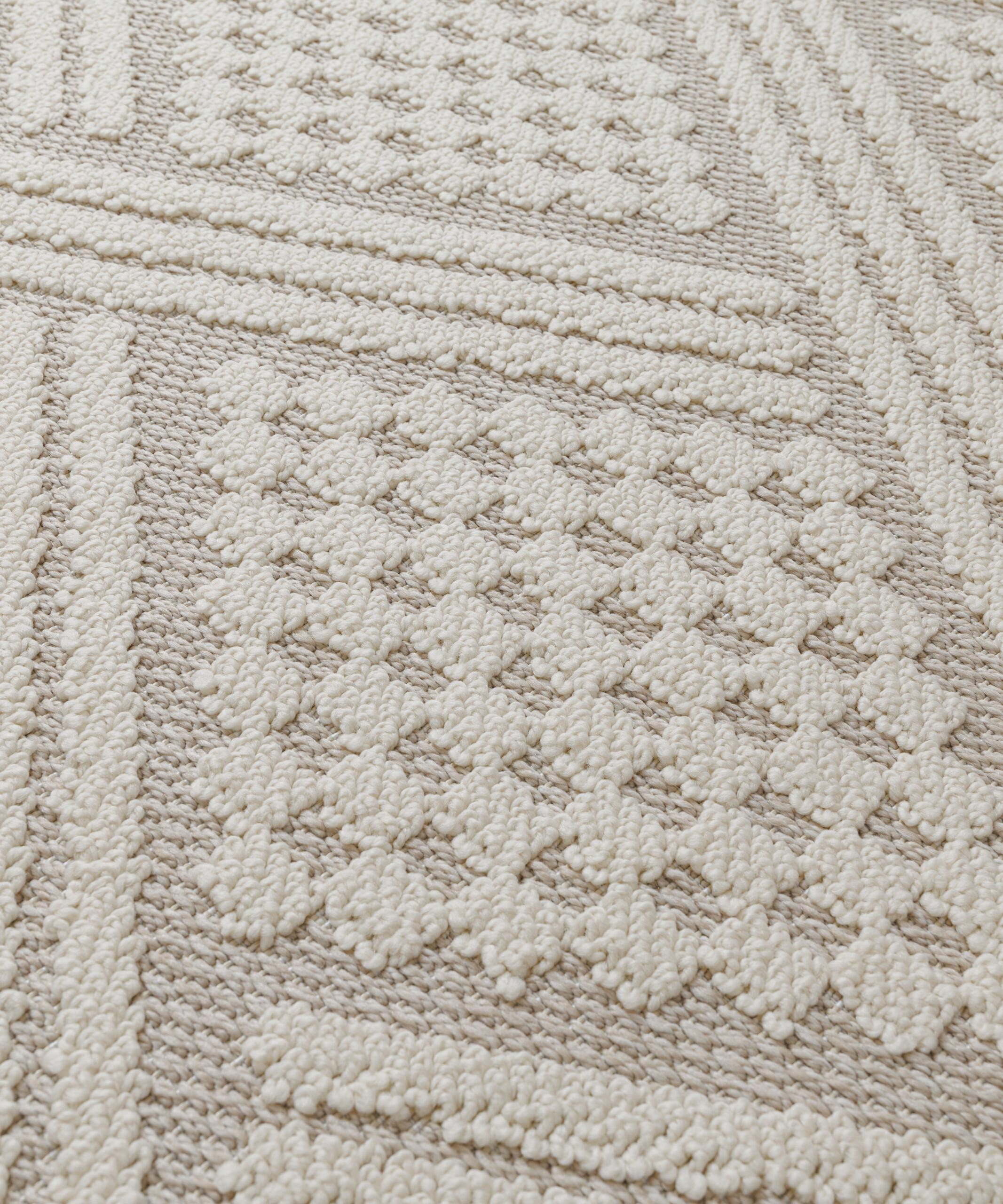 Outdoor Teppich Jute - Dunor Vex Natürlich/Weiß - close up Outdoor Teppich Jute - Dunor Vex Natürlich/Weiß - close up