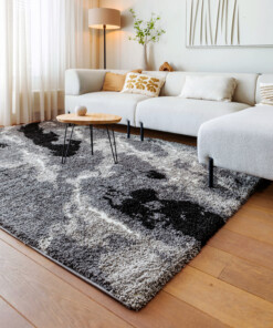 Hochflor Teppich Marble Artisan - Grau - sfeer