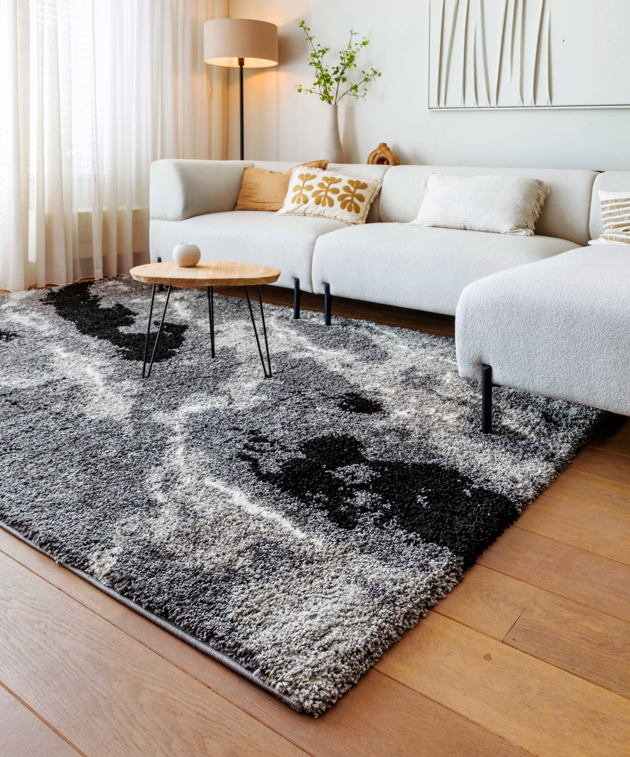 Hochflor Teppich Marble Artisan - Grau - sfeer Hochflor Teppich Marble Artisan - Grau - sfeer