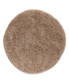 Hochflor Teppich Rund Shaggy Grand - Beige - overzicht, thumbnail