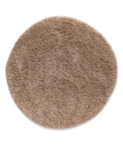 Hochflor Teppich Rund Shaggy Grand - Beige - overzicht