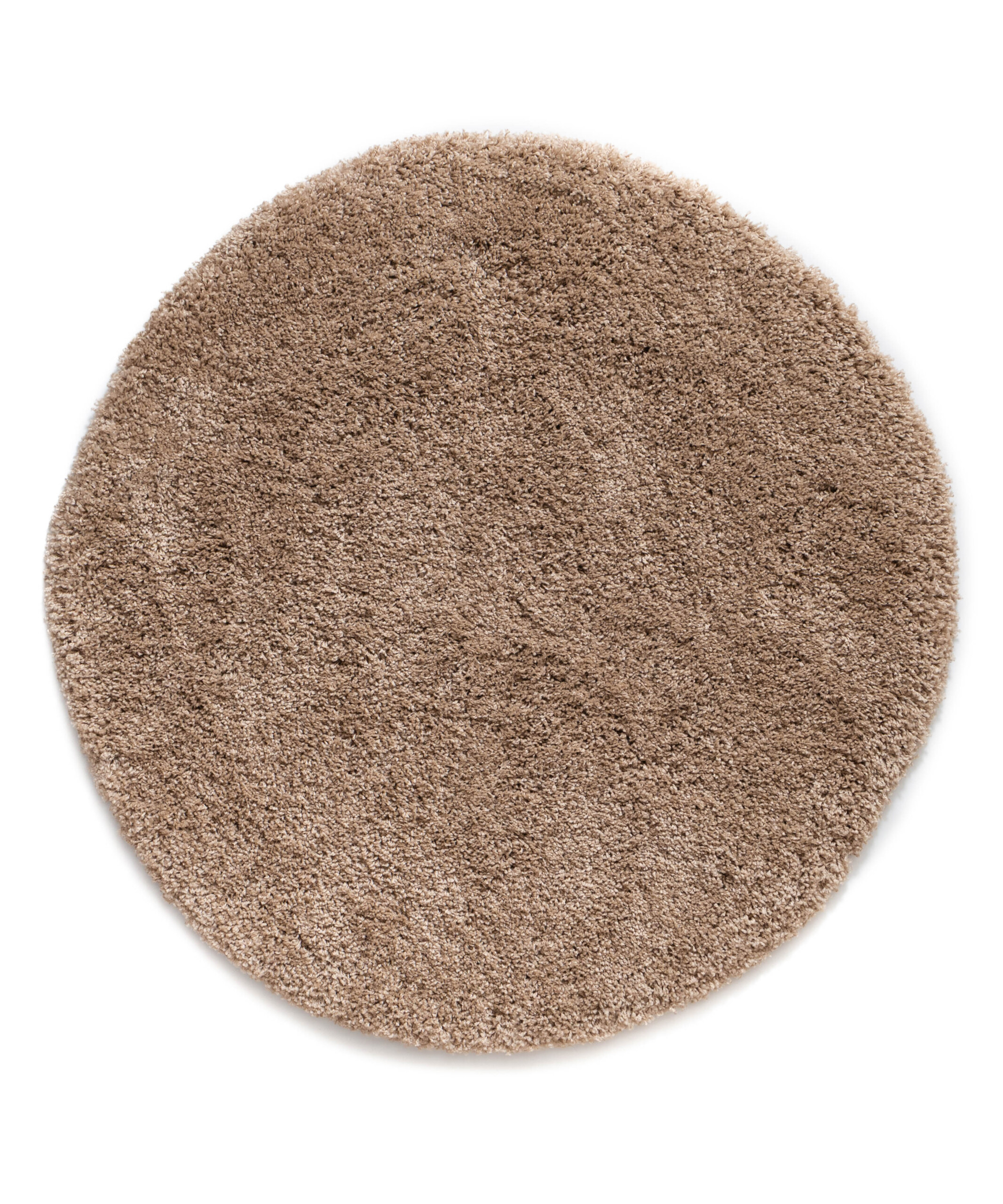 Hochflor Teppich Rund - Shaggy Grand Beige - overzicht Hochflor Teppich Rund - Shaggy Grand Beige - overzicht