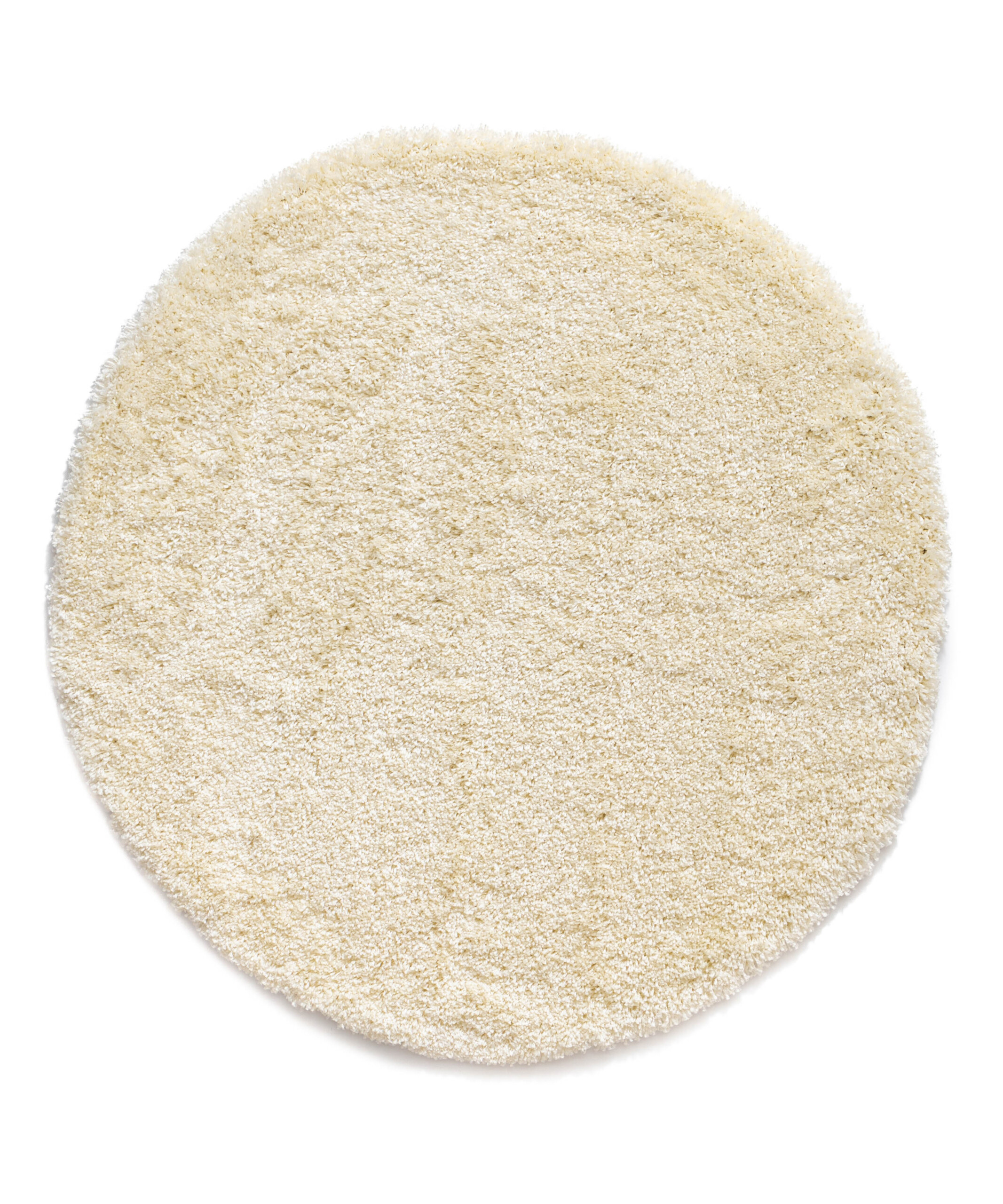 Hochflor Teppich Rund Shaggy Grand - Creme - overzicht Hochflor Teppich Rund Shaggy Grand - Creme - overzicht