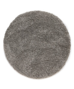 Hochflor Teppich Rund Shaggy Grand - Hellgrau - overzicht