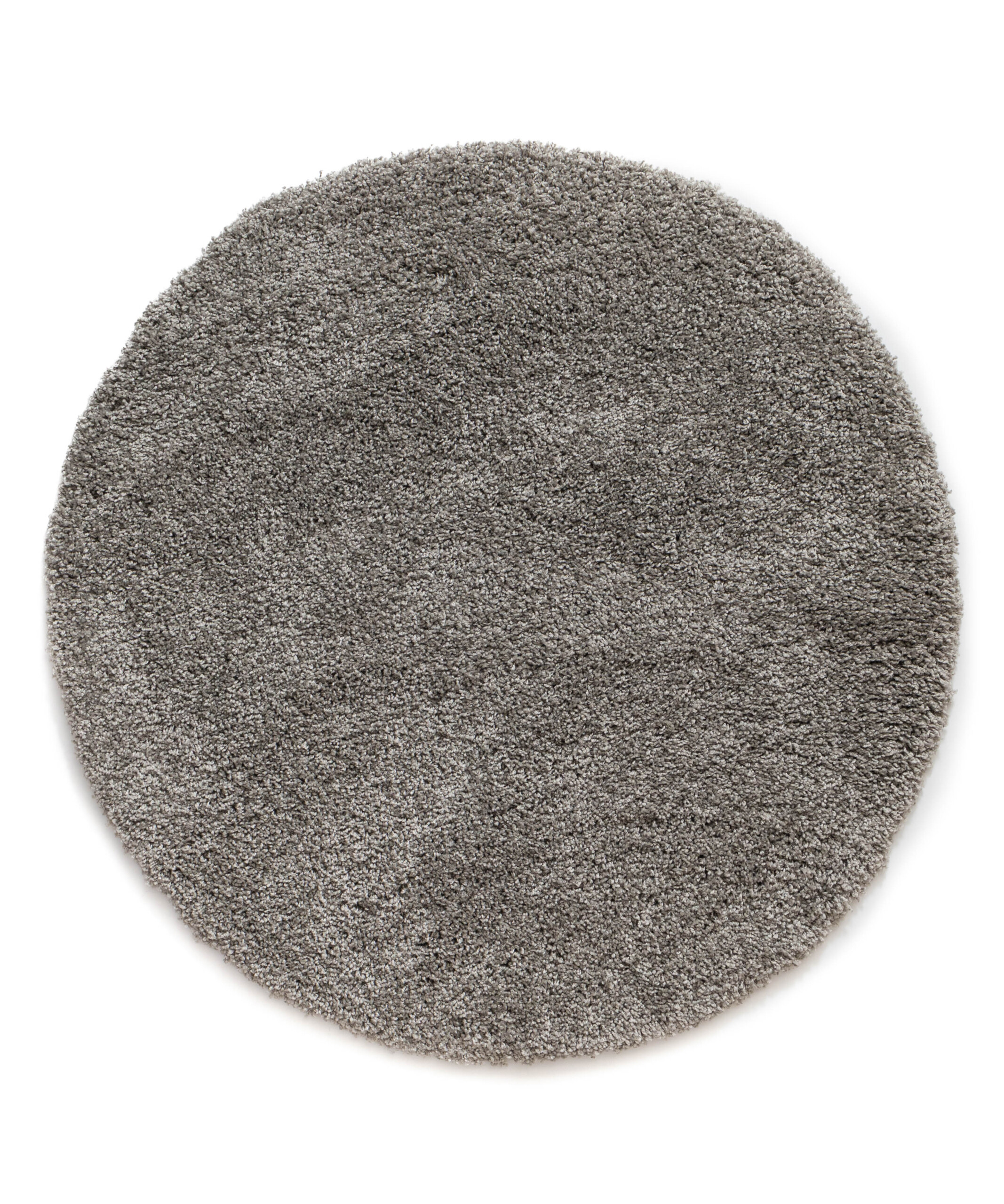 Hochflor Teppich Rund Shaggy Grand - Hellgrau - overzicht Hochflor Teppich Rund Shaggy Grand - Hellgrau - overzicht