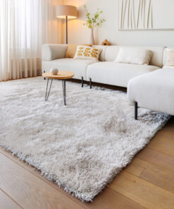 Hochflor Teppich - Posh Velours Hellgrau - sfeer